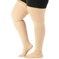 thumbnail image 1 of Pregnancy Toeless Compession Thigh High 20-30mmHg for Circulation - Beige, Large, 1 of 10