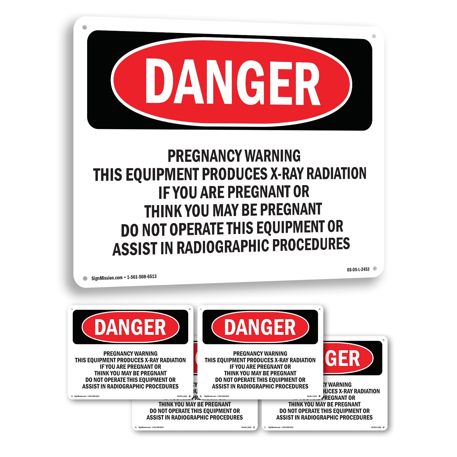 Pregnancy Warning This Equipment Produces OSHA Danger Rigid Plastic ...