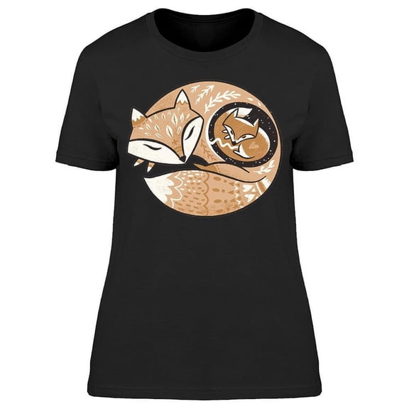 Pregnant Fox Mom T-Shirt Women -Image by Shutterstock, Female Small