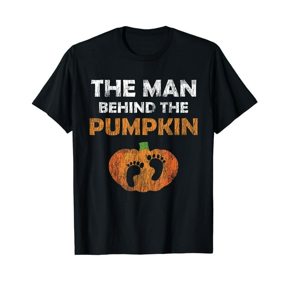 Pregnant Halloween Costume for Dad Expecting Lil Pumpkin T-Shirt