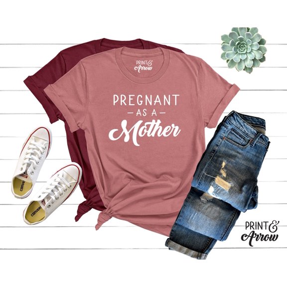 Pregnant As A Mother Shirt, Pregnancy Announcment, Expectant Mother, Baby Shower Gift, Baby Shower, Baby, Pregnancy Shirt, Maternity TSHIRT All Size S-5XL