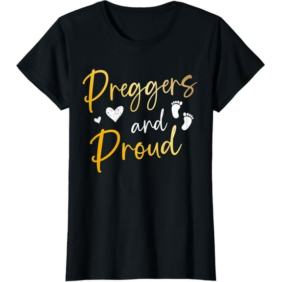 Pregnant Pregnancy Mom To Be Baby Announcement Mother Mom T-Shirt100% cotton