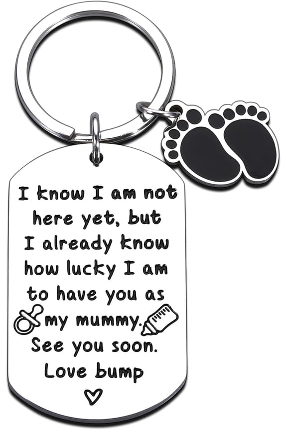 Pregnant Wife Gifts for Women, Baby Gender Reveal Gift, Mommy to Be Keychain for Women First Time Mothers Day for New Mom, Mommy Birthday Present for Expecting Mother
