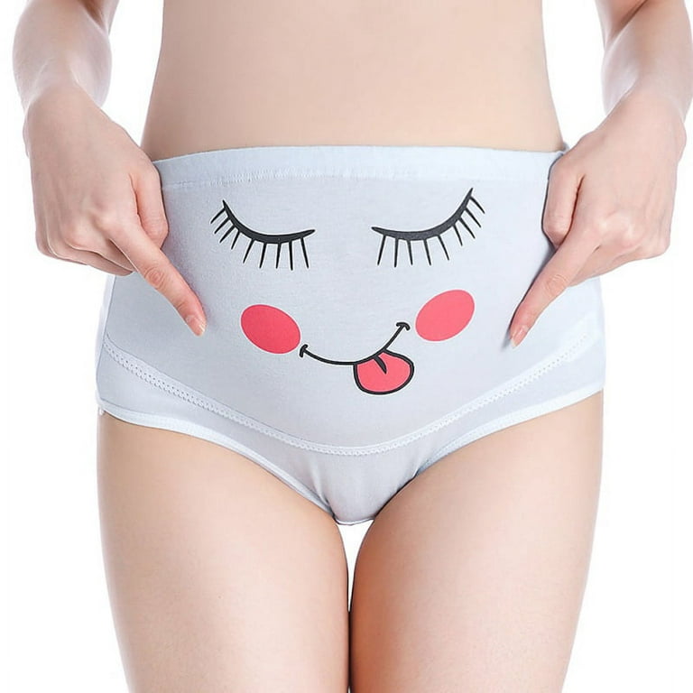 Pregnant Women Cotton High Waist Cartoon Maternity Panties Mother Belly  Support Underwear Postpartum Briefs Pregnancy Short Pants