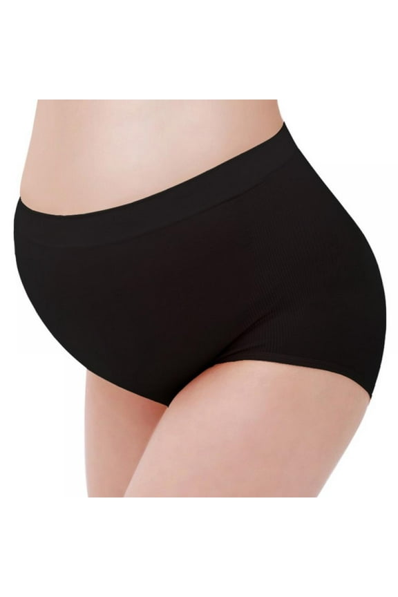 Pregnant Women's Cotton Seamless High Waist Maternity Underwear Lifting Hips Panties
