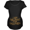 thumbnail image 1 of Pregnant for Halloween Black Maternity Soft T-Shirt - 2X-Large, 1 of 1