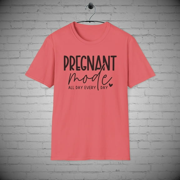 Pregnant t-shirt, Pregnancy Mode tee, Mother's Day Gift, New Mom's Gift