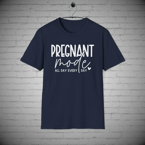 Pregnant t-shirt, Pregnancy Mode tee, Mother's Day Gift, New Mom's Gift
