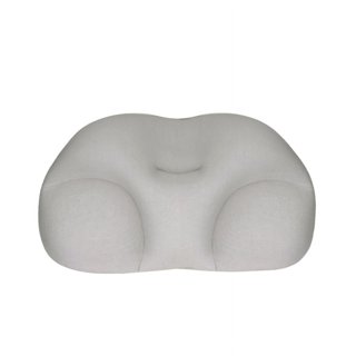 Spree Leaf Shape Back Pillow with Buckwheat Sleep Pillow Bed Pregnancy  Pillows Waist Support White 