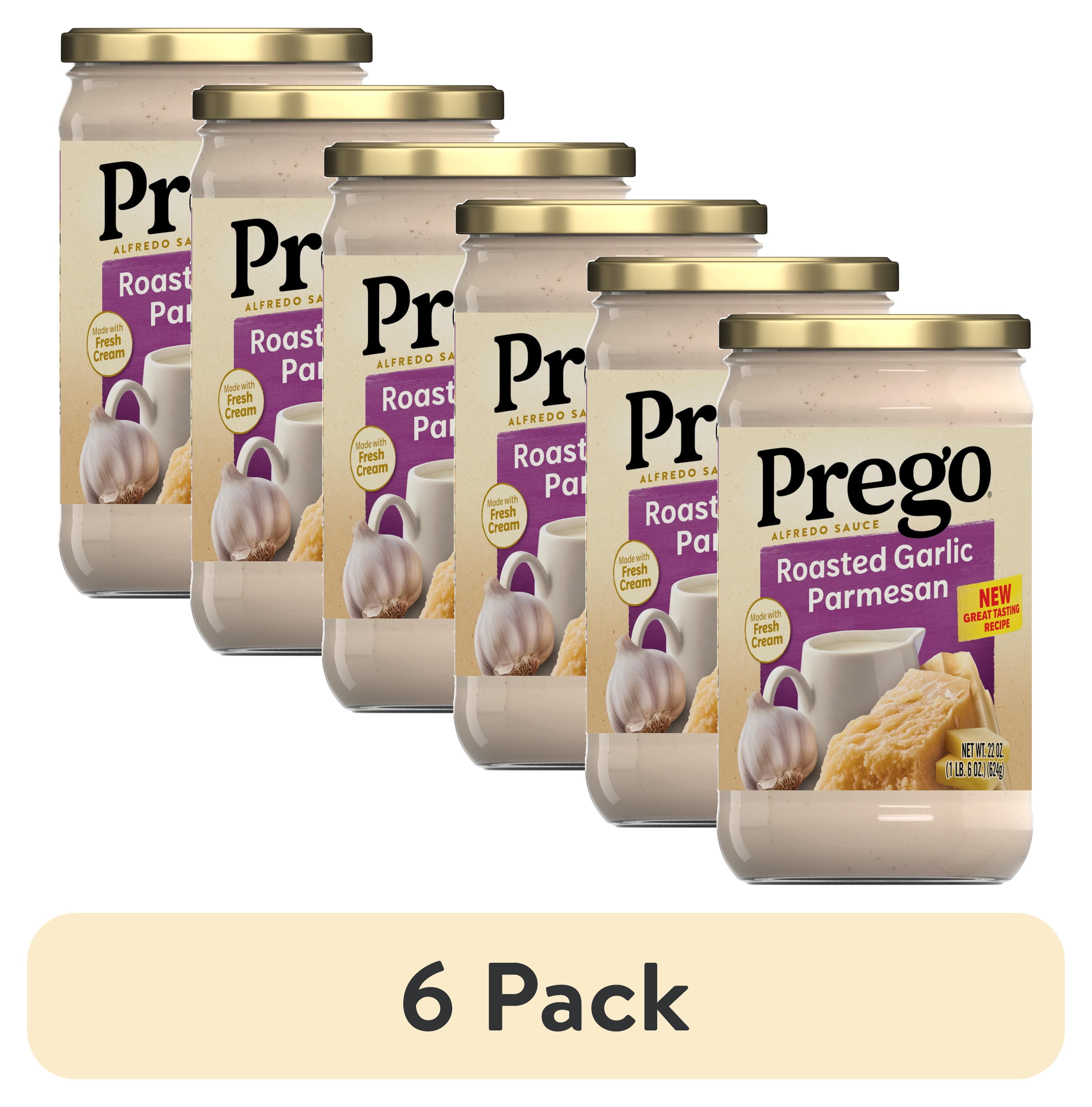 (6 pack) Prego Alfredo Sauce with Roasted Garlic and Parmesan Cheese