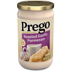 Prego Alfredo Sauce with Roasted Garlic and Parmesan Cheese, 22 oz Jar