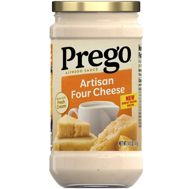 Prego Artisan Four Cheese Alfredo Pasta Sauce, 14.5 oz Jar