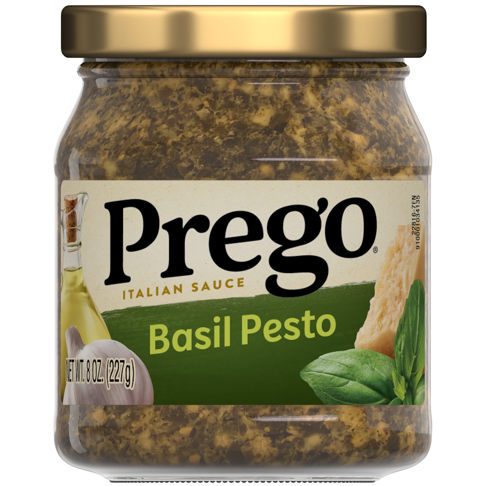 Prego Basil Pesto Sauce, 8 oz Jar