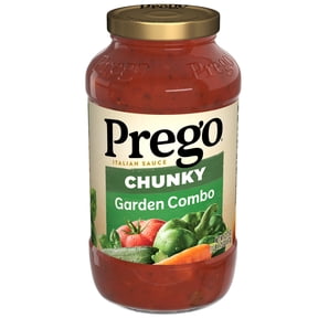 Prego Chunky Garden Combo Spaghetti Sauce, 23.75 oz Jar