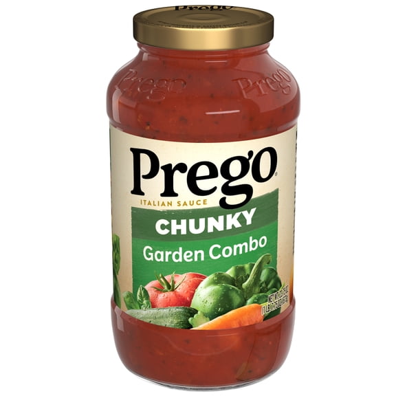 Prego Chunky Garden Combo Spaghetti Sauce, 23.75 oz Jar