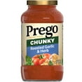 thumbnail image 1 of Prego Chunky Roasted Garlic and Herb Pasta Sauce, 23.75 oz Jar, 1 of 11