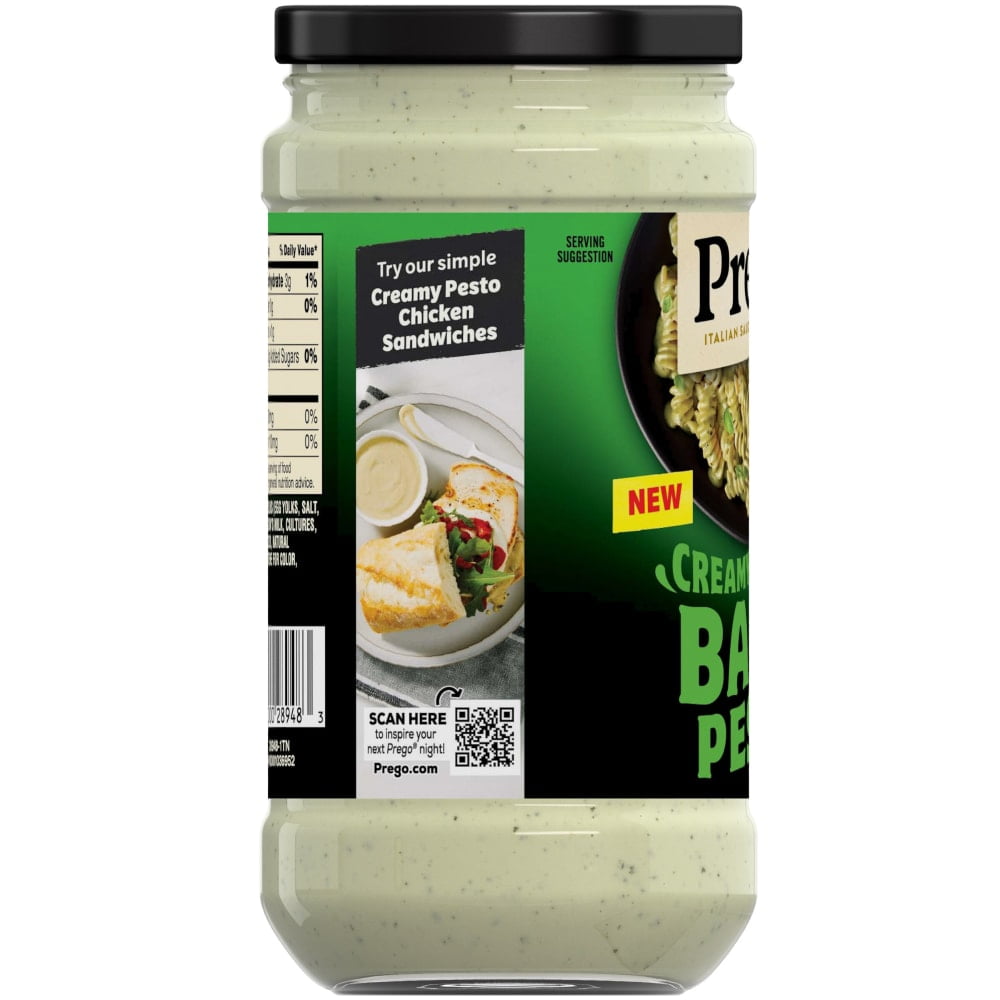 Prego Creamy Basil Pesto Pasta Sauce