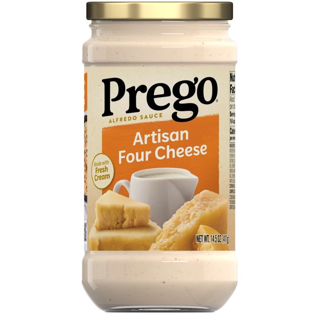 Prego Four Cheese Alfredo Pasta Sauce, 14.5 oz Jar
