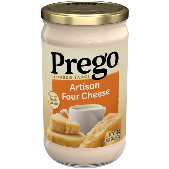 Prego Four Cheese Alfredo Pasta Sauce, 22 oz Jar