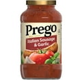 thumbnail image 1 of Prego Italian Sausage and Garlic Meat Sauce, 23.5 oz Jar, 1 of 11