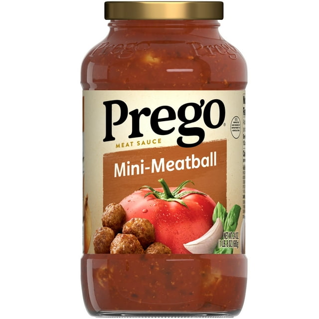 Prego MiniMeatball Pasta Sauce, 24 oz Jar