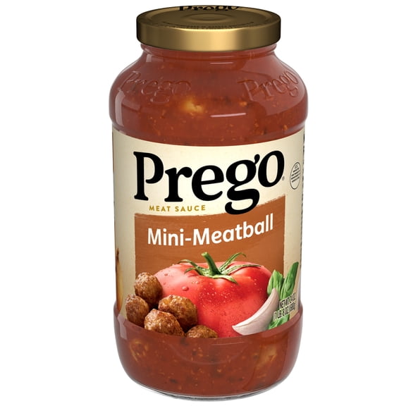Prego Mini-Meatball Pasta Sauce, 24 oz Jar