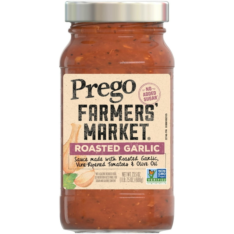 Prego Pasta Sauce, No Sugar Added Traditional, 23.5 oz Jar