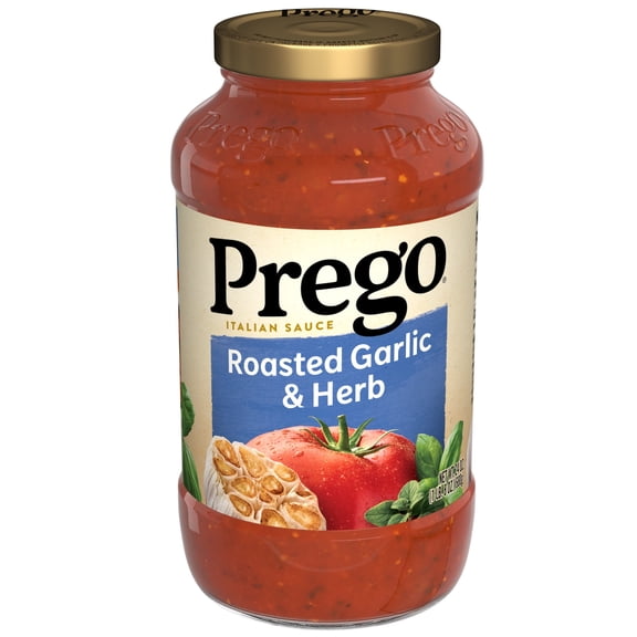 Prego Italian Tomato Pasta Sauce with Roasted Garlic & Herbs, 24 oz Jar
