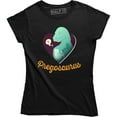 thumbnail image 1 of Pregosaurus Funny Maternity Pregnancy Dinosaur Green Boy Women's T-Shirt, 1 of 4