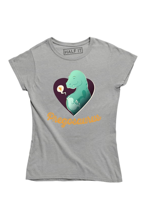 Pregosaurus Funny Maternity Pregnancy Dinosaur Green Boy Women's T-Shirt