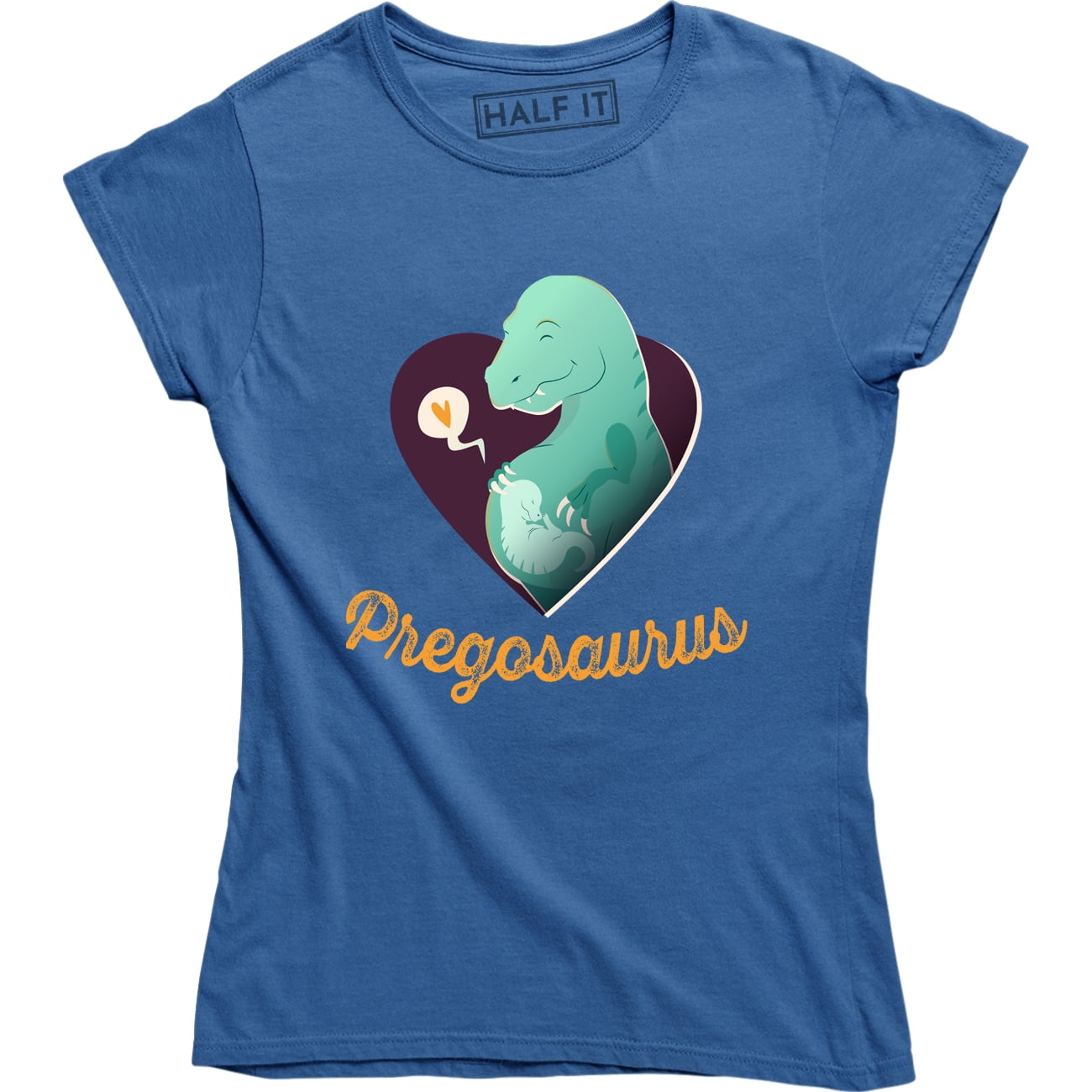 Pregosaurus Funny Maternity Pregnancy Dinosaur Green Boy Women s T