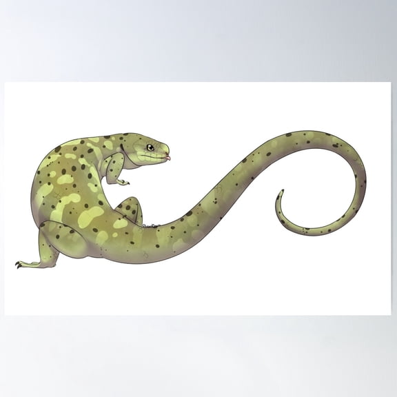 Prehensile-Tailed Skink Poster Wall Art, Modern Wall Decor For Living Room Bedroom, 12x18 UNFRAMED
