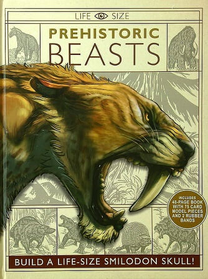 Prehistoric Beasts Build a LifeSize Smilodon Skull! (LifeSize)