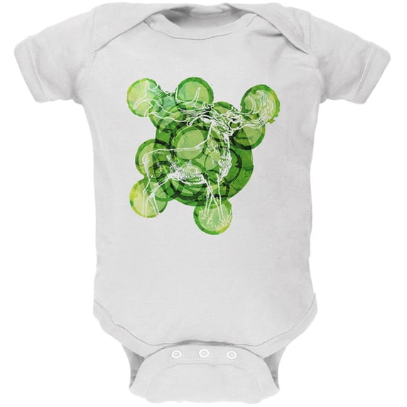 Prehistoric Beasts Irish Elk Soft Baby One Piece White 3-6 M