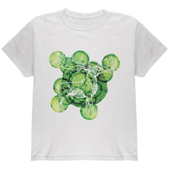 Prehistoric Beasts Irish Elk Youth T Shirt White YMD