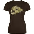 thumbnail image 1 of Prehistoric Beasts Wooly Mammoth Juniors Soft T Shirt Brown MD, 1 of 1