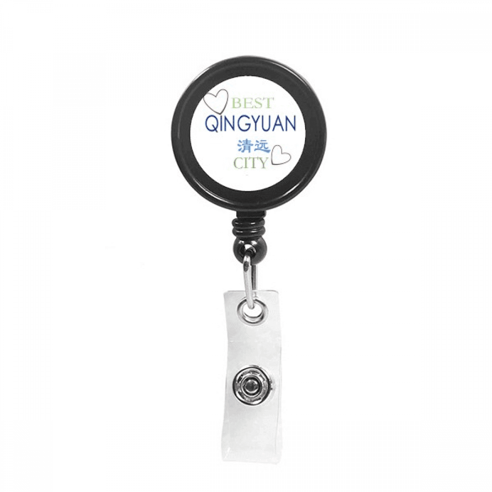 Prehistoric Civilization City Retractable Keychain Badge Holder ID Badge
