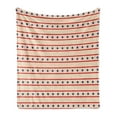thumbnail image 1 of Prehistoric Country Soft Flannel Fleece Throw Blanket, Horizontal Borders Patriotic Stars Nostalgic Design Pattern, Cozy Plush for Indoor and Outdoor Use, 50" x 70", Navy Blue Cream Red, by Ambesonne, 1 of 6