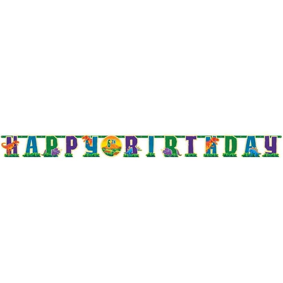 Prehistoric Dinosaur Add-An-Age Banner (Each)