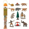 thumbnail image 1 of Safari Ltd. Prehistoric Life TOOB - 12 Figurines: Caveman, Cavewoman, Volcano, Mammoth, Doedicurus, Smilodon, Sloth, Dinosaurs - Educational Toy Figures For Boys, Girls & Kids Ages 3+, 1 of 6