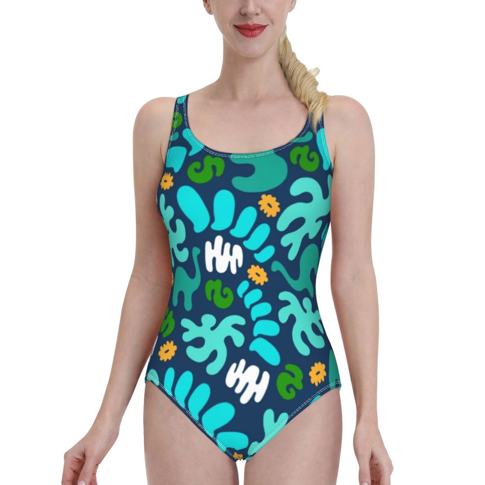 Costume Intero Donna Private Island Hawaii – Monokini Floreale UPF 50+ Taglie XS-3XL