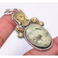 thumbnail image 1 of Prehnite 925 Sterling Silver Jewelry Egyptian Prince Pendant 2.15" P_9208_25_30, Beautiful Jewelry For Woman, New Year Sale, Valentin's Day Gift, 1 of 2