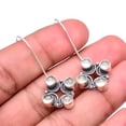 thumbnail image 1 of Prehnite Designer Handmade 925 Sterling Silver Earring 1.56" E_9357_226_12, Gemstone Silver Jewelry, New Year Sale, Valentin's Day Gift, 1 of 2