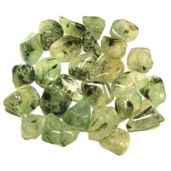 Prehnite & Epidote Tumbled Stones - Green - 1 lb - Healing Properties