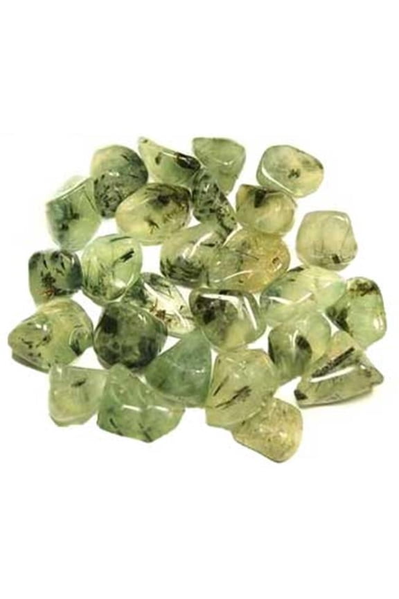 Prehnite & Epidote Tumbled Stones - Green - 1 lb - Healing Properties