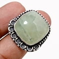 thumbnail image 1 of Prehnite Gemstone Adjustable Ring Handmade Unique Design Dainty Jewelry MXR 6711, 1 of 2