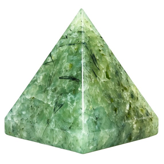 Prehnite Pyramid Crystal Healing Stones - 1.5" Pyramid