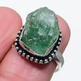 thumbnail image 1 of Prehnite Rough Gemstone Ring Handmade Unique Design Women's Jewelry 7" FR 5452, 1 of 2