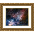 thumbnail image 1 of Preibisch, T. 14x12 Gold Ornate Wood Framed with Double Matting Museum Art Print Titled - Carina Nebula Infrared from HAWK-I, 1 of 4