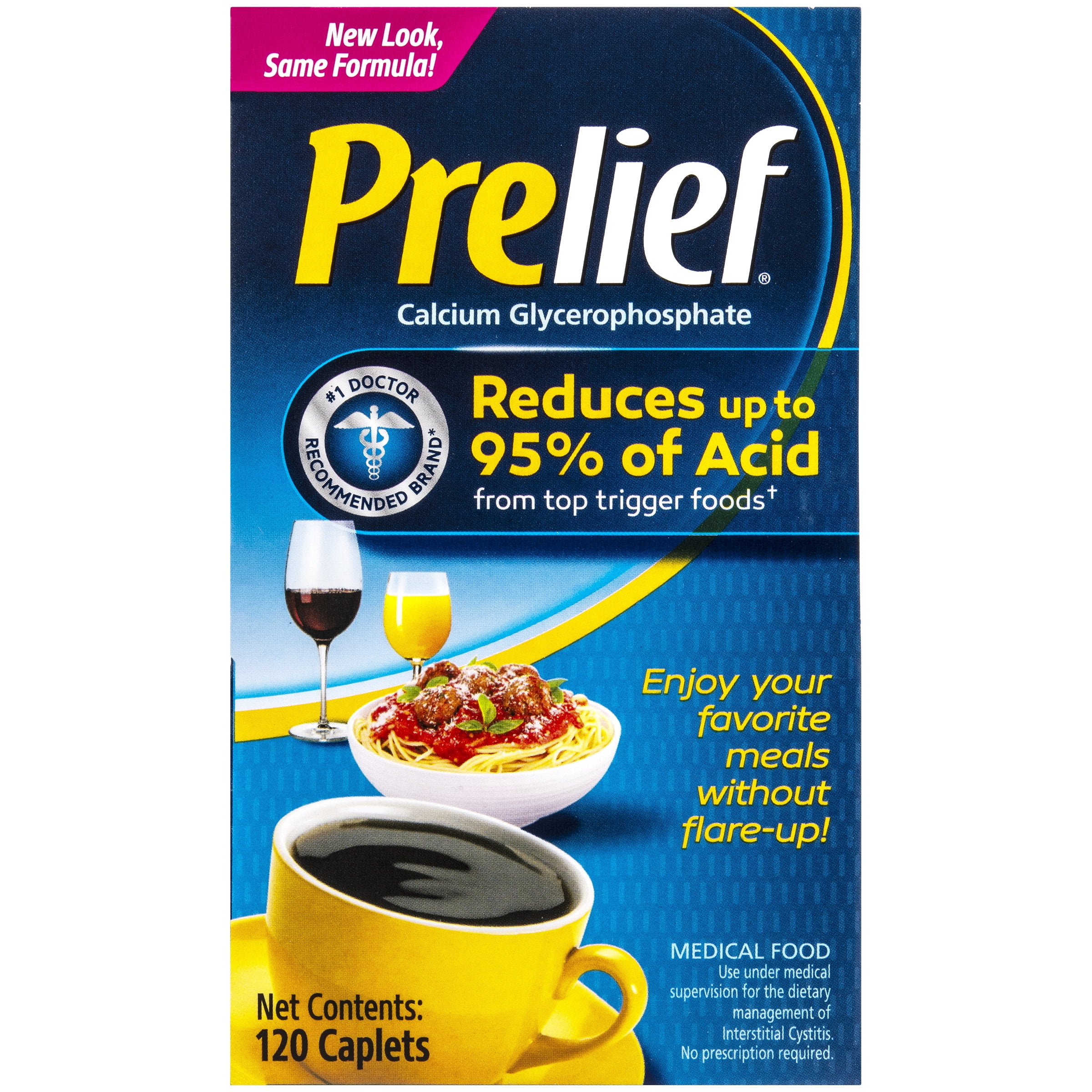Prelief Acid Reducer Dietary Supplement, 120 Caplets